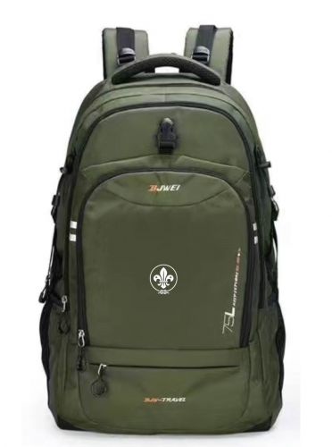 世界徽多功能背包75L_軍綠