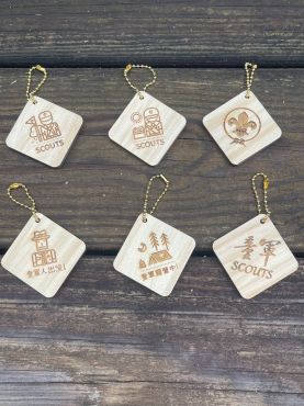 木質菱形掛飾-多款