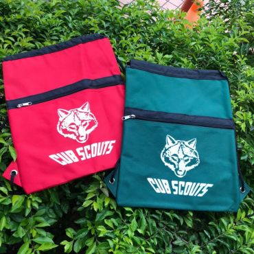 小狼頭徽輕便背包(紅/綠/藍)